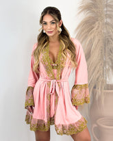 Lady Primrose Set - Nightgown + Robe and Panties