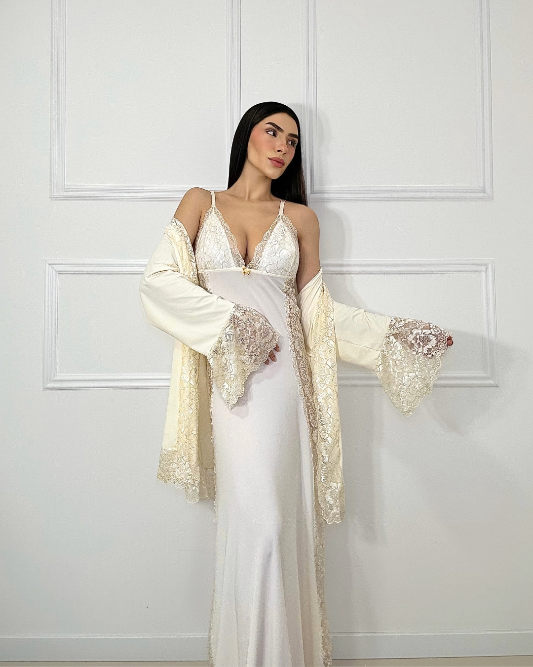 J’adore Long Nightgown + Panties Set