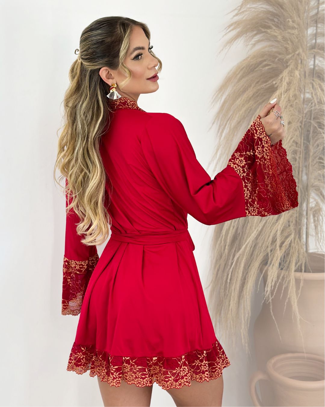 Valentino Set - Nightgown + Robe and Panties