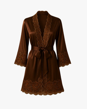 Noix Royale Set - Nightgown + Robe and Panties