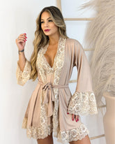 J’Prestige Set - Nightgown + Robe and Panties