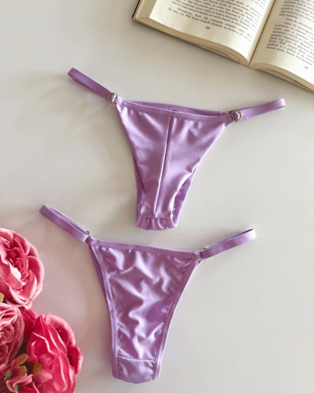 Adjustable Thong Panty - Lilac